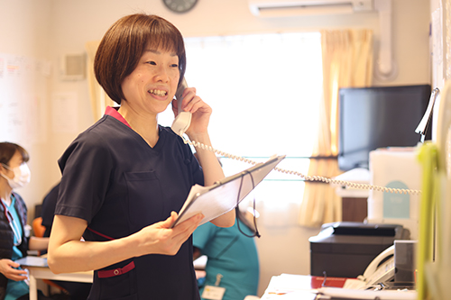 小森さん仕事中